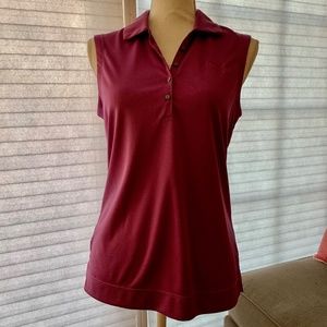 Purple Puma Golf Sleeveless Polo M
